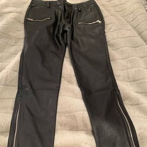 Pvc leather jeans